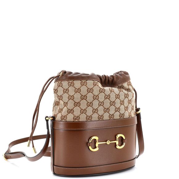 Gucci Horsebit Bucket Crossbody Bag #89189G19B - Picture 2 of 6